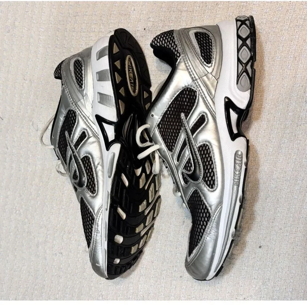 Vintage 2004 Nike Air Defuse Black Metallic Silver Men’s 10
